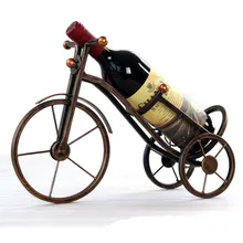 Vintage triciclo estante de vino mejor portabotellas creativo retro resina vino soporte accesorios hogar Bar decoración vino titular decoración del hogar
