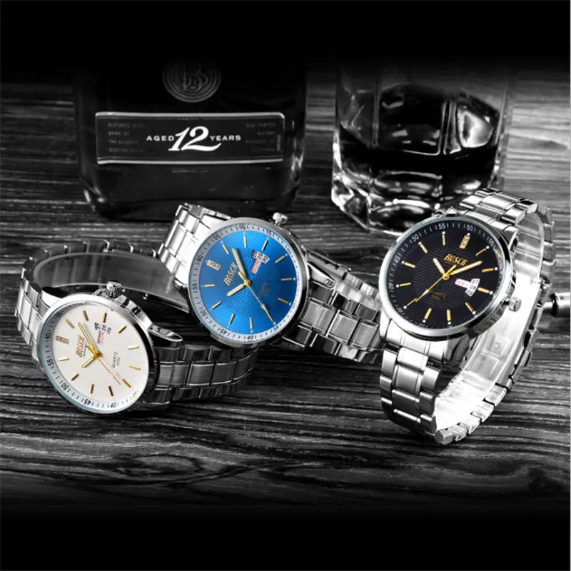 

Men's automatic mechanical watches fashion Korean version of the trend fine steel luminous waterproof watches
