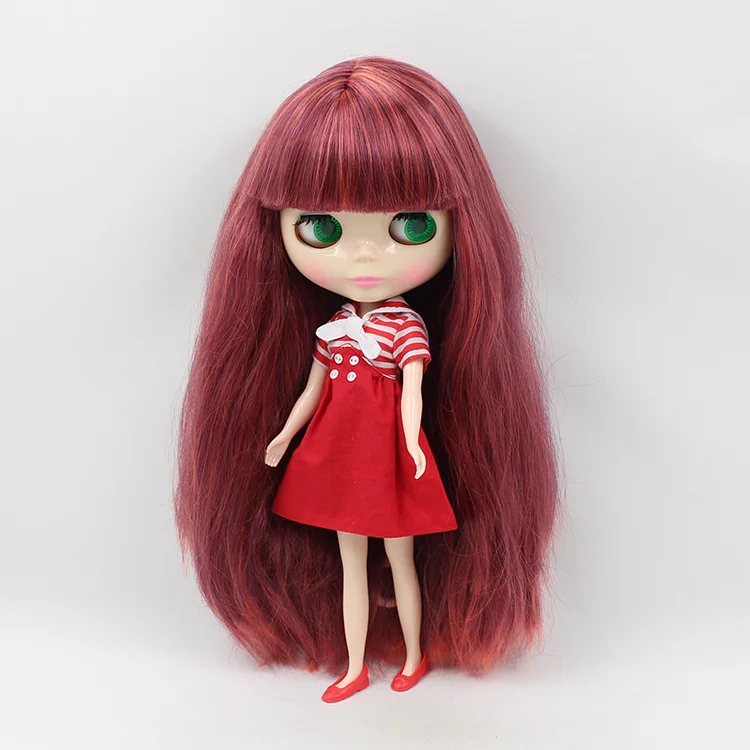 Fortune Days Nude Factory Blyth Кукла № 280BL12022206 красно-каштановые волосы подходит для изменения игрушки белая кожа Neo