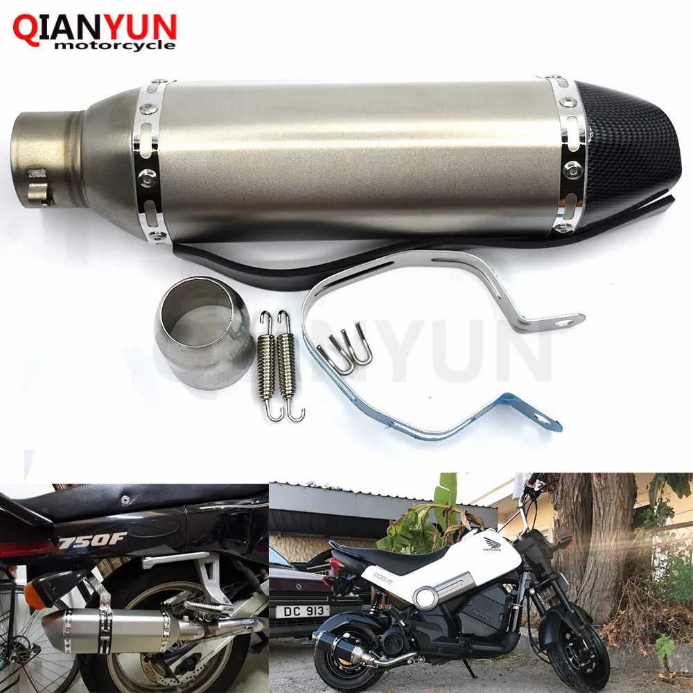 

for Motorcycle parts Exhaust Universal 51mm Stainless Steel Motorbike Exhaust Pipe For Yamaha FZ1 FZ6 FZ8 FZ6R XJ6 MT-07 MT-09