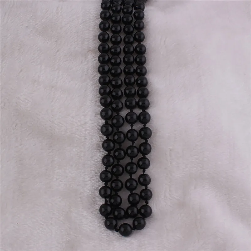 

Grace Jun 2017 New Arrival Handmade Long Simulated Pearl Necklace for Women Flapper Cluster Statement Pendant Necklace10mm/140cm