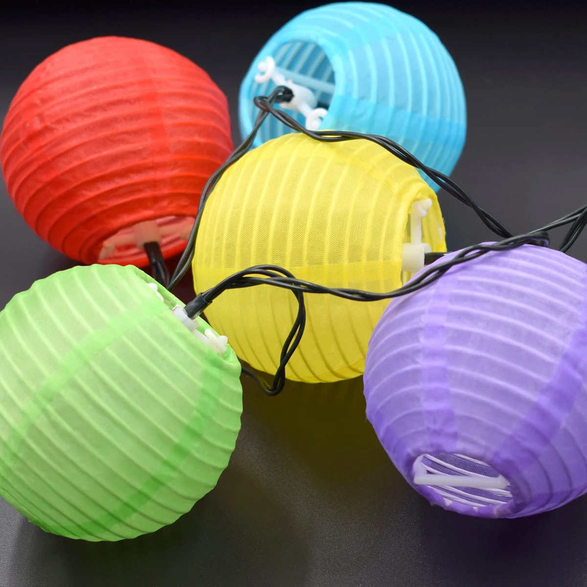

3.2M 10 LED Colorful Lanterns Solar String Lights Led Light For Garden Decoration Lantern Ball For Christmas Wedding Party Home