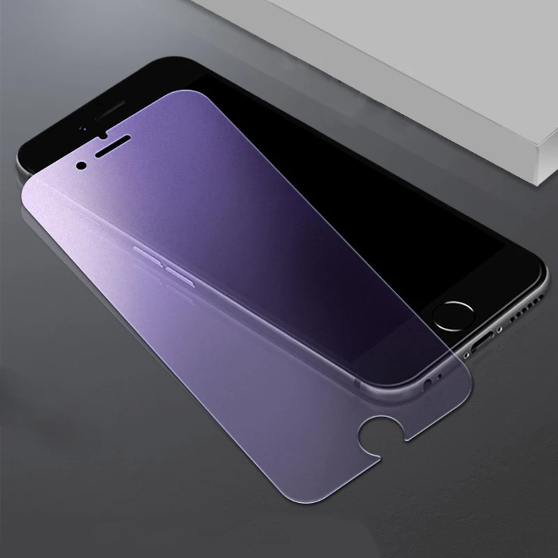 9H Frosted Anti Blu Ray Tempered Glass For iPhone X 8 7 6 6s Plus Matte