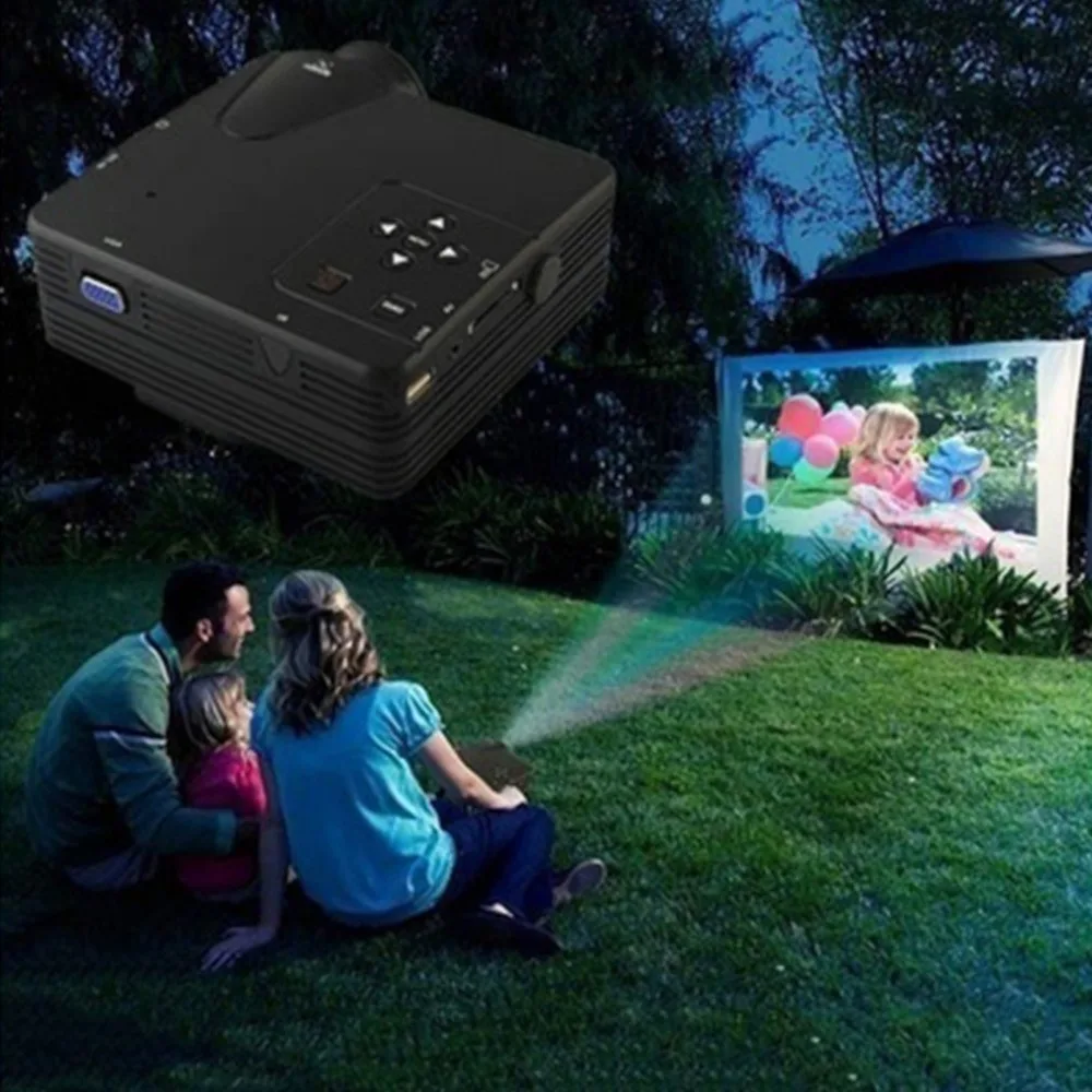 Портативный UC28+ мини 1080P HD проектор домашний кинотеатр Модернизированный HDMI интерфейс домашнее развлекательное устройство мультимедийный плеер