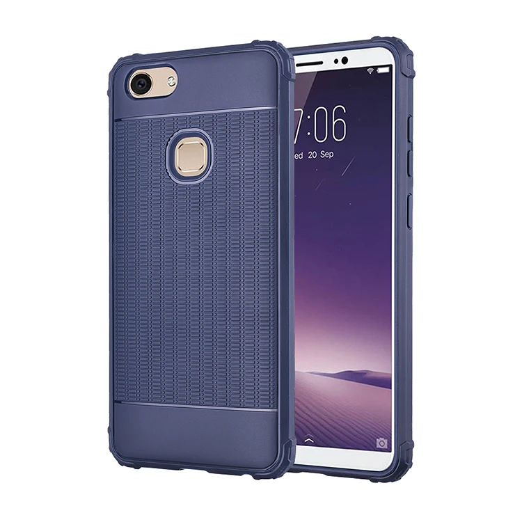 

LSDI Shockproof Thin Bumper Case for VIVO V7 V7PLUS Y75 Y79 Y81 Y83 Y71 Y71i Shock Absorption Design Soft Protective TPU Cover