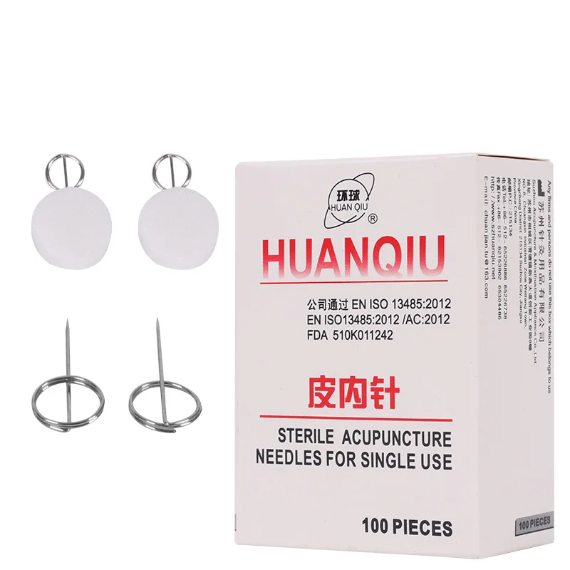 

0.22*5mm/0.16*5mm disposable intradermal acupuncture massage needle 100pcs Huanqiu ear needle Sterilization 200pcs/lot free