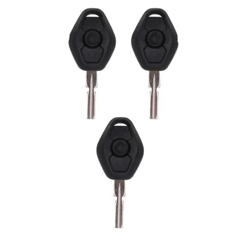 

KEYECU 3 Pcs/lot Remote Key Keyless FOB 3Button 433MHz With Transponder Chip ID44 PCF7935 For BMW 3 5 X series HU58 Uncut