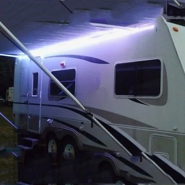 RV Motor Home Awning LED light kit universal fit part BRIGHT Whitein