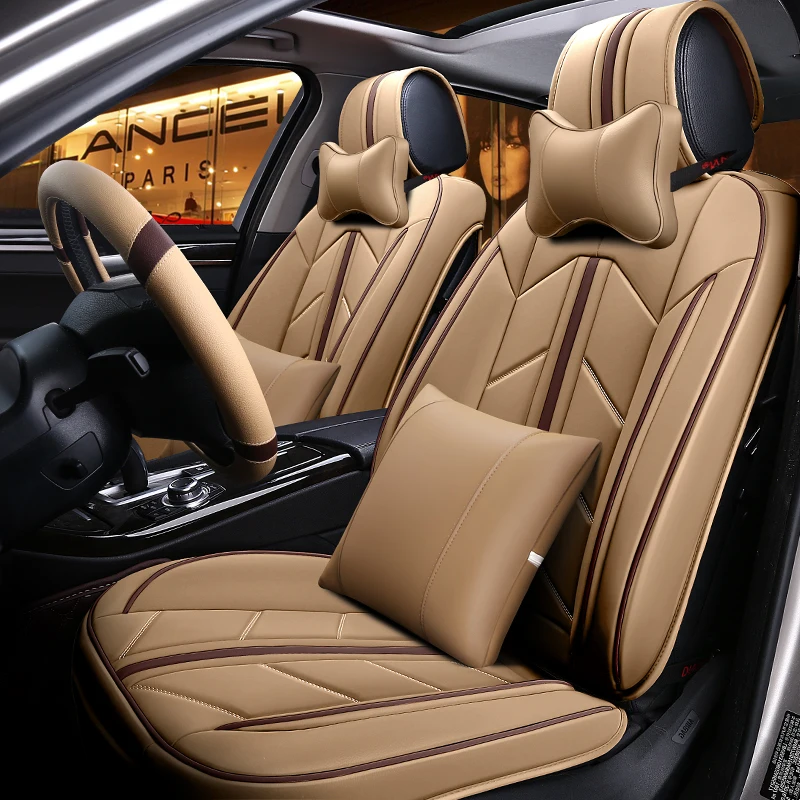 (Front+Rear) Leather car seat covers cushion For Hyundai Grandeur Genesis Equus Getz Lavita