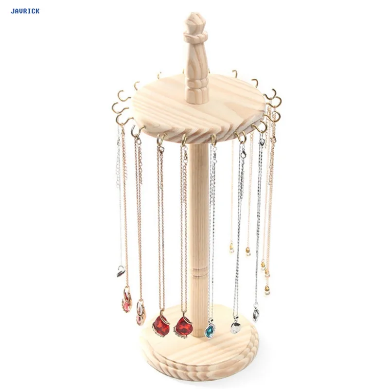 

JAVRICK Jewelry Shelf Wood Organizer Necklace Women Bracelet Storage Display Stand Rack Jewelry & Display Tool Kit