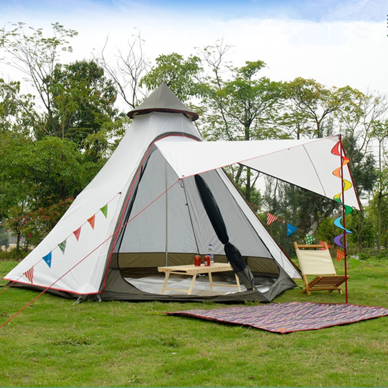 Camping Tent Lightweight Waterproof Family Tent Indian Style Pyramid Tipi Tent Camping Tent Lightweight Waterproof Family Tent Indian Style Pyramid Tipi Tent