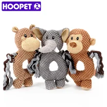HOOPET pet dog Voice small toy dog toy monkey elephant ring pet toys pet training