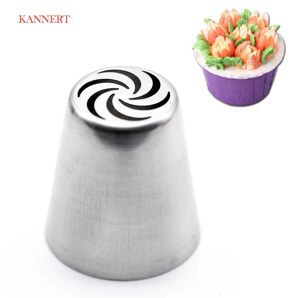 

1pcs Cake Decorating Tools Big Russian Tulip Pastry Tips Tools Stainless Steel Cream Icing Piping Nozzles Kitchen Cooking Tools