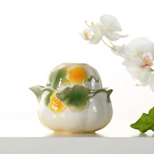 Эмалированная фарфоровая Quick чашка портативный керамический горшок кружка китайский кунг-фу посуда для напитков Путешествия Чайный набор 1 горшок+ 1 чашка