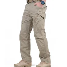 Стиль город тактические брюки карго мужские армейские спецназ военные брюки хлопок много карманов стрейч гибкие мужские повседневные брюки