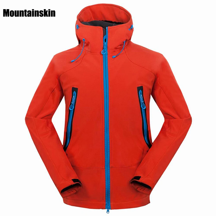 Mountainskin في الهواء الطلق سوفتشيل الرجال التنزه سترات مضادة للماء صامد للريح الحرارية سترة للتخييم تزلج سميكة الدافئة معاطف RM133 Mountainskin في الهواء الطلق سوفتشيل الرجال التنزه سترات مضادة للماء صامد للريح الحرارية سترة للتخييم تزلج سميكة الدافئة معاطف RM133