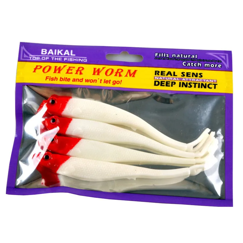 

Fishing Bait Soft Lure Belly Chest Fork Dice Simulation Fish 4pc bag 2 Kinds A3