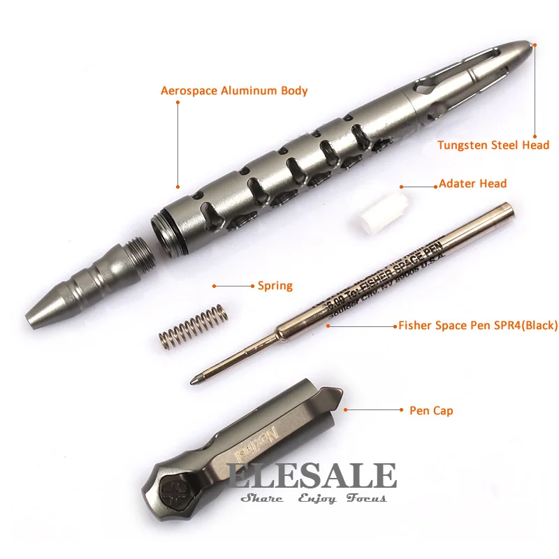 NexTool KT5506 тактическая ручка с ручкой Fisher Space # SPR4 черные чернила Заправка для