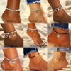 17KM Vintage Multiple Layers Anklets for Women Bohemian Retro Turtle Rope Anklet Sexy Beach Bracelet Chain Animal Foot Jewelry ► Photo 3/6
