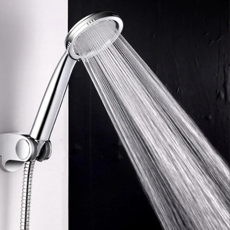 

New Ultrathin Pressure Boost Shower Nozzle 30% Watersaving Bathroom Handheld Shower Sprayer Durable Shower Head