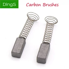 2 шт. дрель электрическая шлифовальная машина замена черных угольных щеток 5x10,5x30 мм запасные части для электродвигателей роторные инструменты