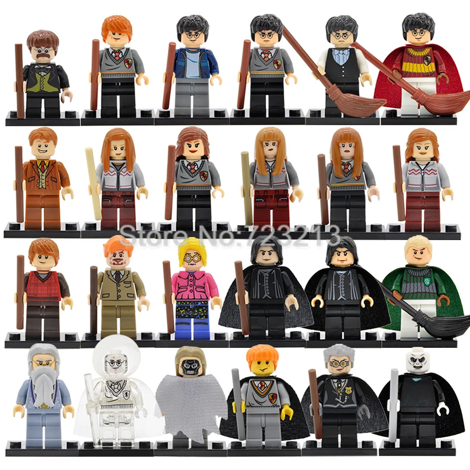 

Single Hot Sale Harry Potter Hermione Ginny Ron Lord Voldemort Draco Dumbledore Hooch Malfoy Snape Building Blocks Toys