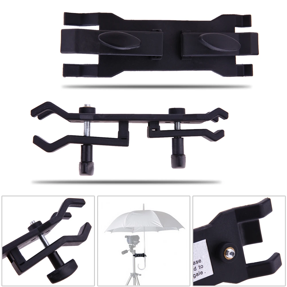 ALLOYSEED Camera Tripod Umbrella Clamp Holder Bracket Support for