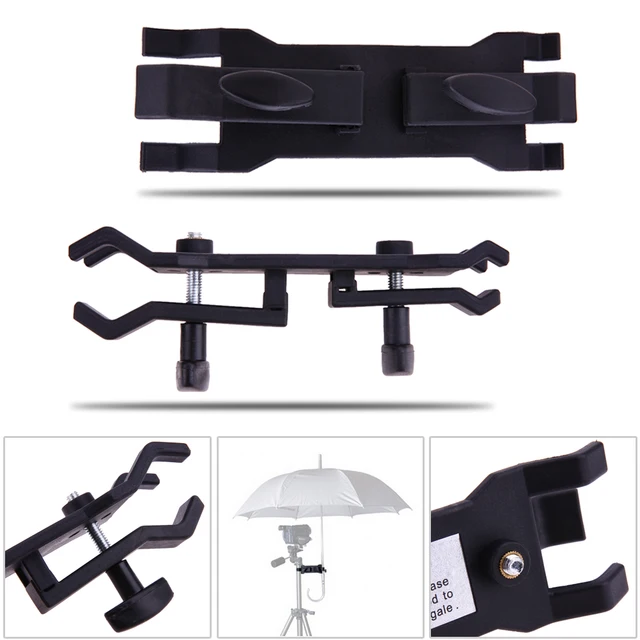 ALLOYSEED Camera Tripod Umbrella Clamp Holder Bracket Support for