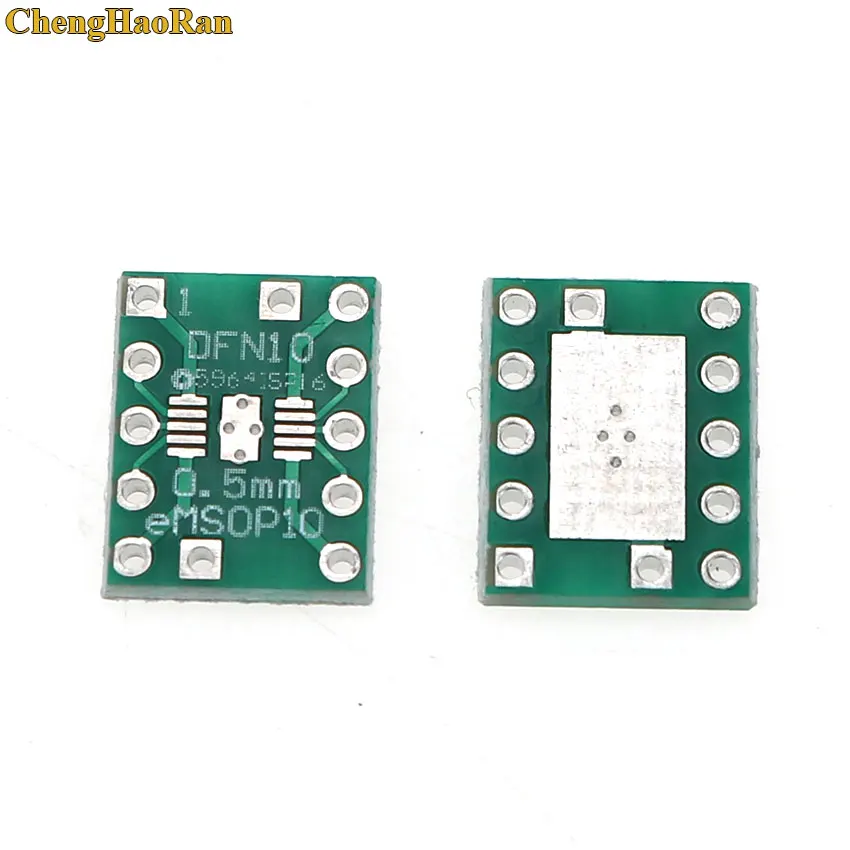 20pcs DFN10 eMSOP10 to DIP10 Adapter PCB Board Converter with Cooling Pad F45A