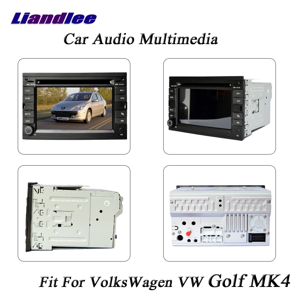 Flash Deal Liandlee For VolksWagen VW Golf MK4 2003~2004 Car Radio Camera OBD TV BT Wifi DVD Player GPS Map Navi Navigation Android System 3