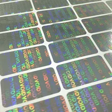 Алюминиевая фольга самоклеющиеся пользовательские напечатанные голограммы анти-поддельные этикетки наклейки для сертификата
