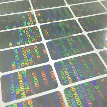 

Aluminium Foil Self Adhesive Custom Printed Hologram Anti-counterfeit Label Stickers for Certificate