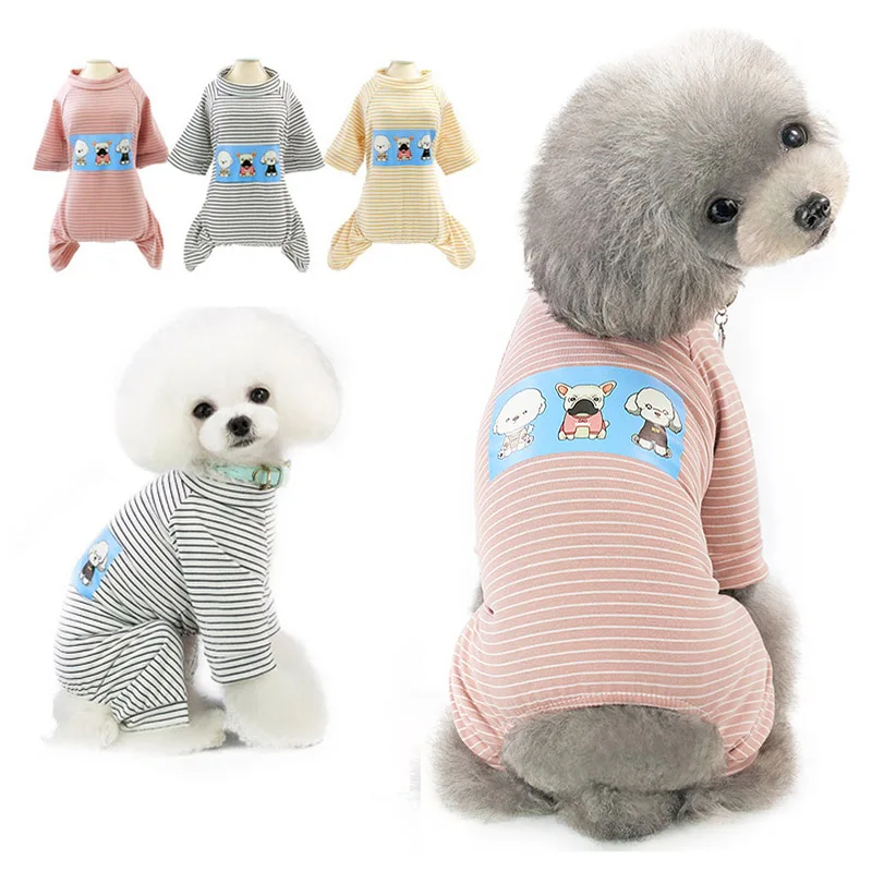 

S-2XL Dog Pajamas Pet Jumpsuit For Dogs Shih tzu Chihuahua Dog Clothes Puppy Sleeping Clothes Small Dog Jumpsuit Clothing