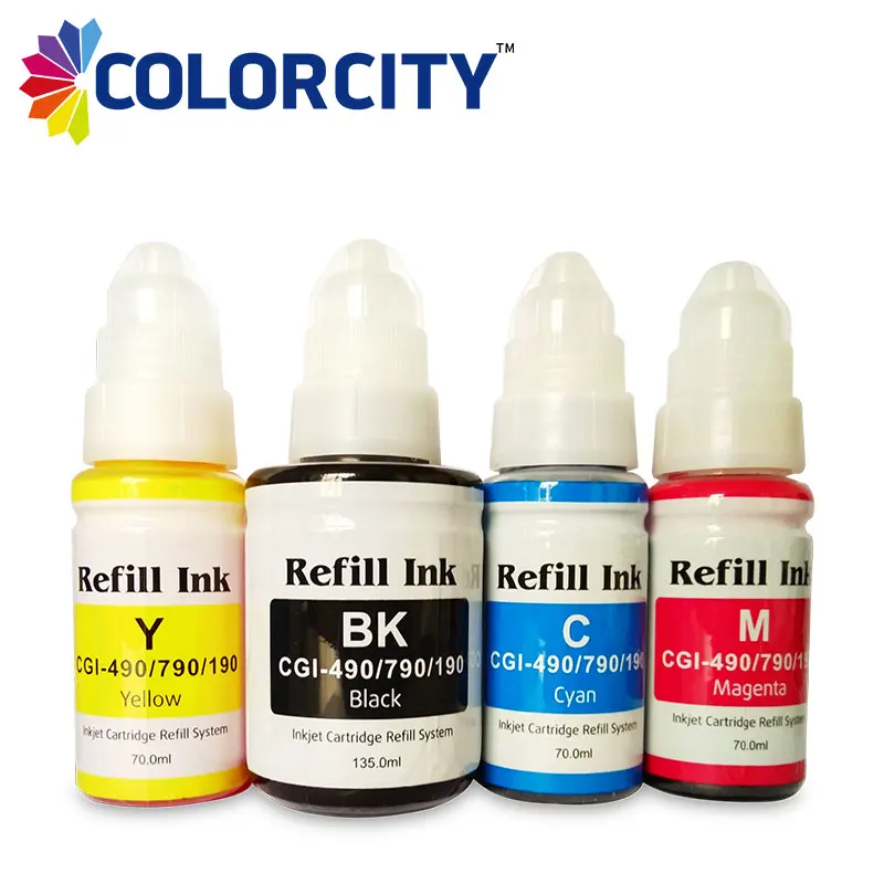 Комплект чернил для canon pixma G1400 G2400 G3400 G1000 G2000 G3000 G1100|dye ink|ink for canonink refill kit |