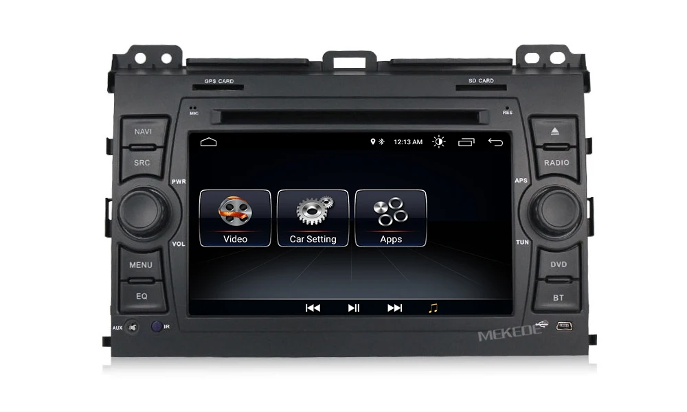 Discount MEKEDE 1024x600 HD Car Multimedia player 2 din Auto DVD android 8.1 7 Inch For Toyota/Prado 120 2004-2009 Radio GPS BT RDS 7