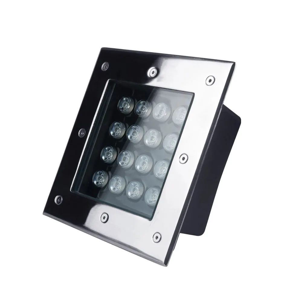 Parque de Luz ao ar Branco Verde Livre Jardim Iluminação Quadrado Recesso Enterrado Lâmpada Subterrânea Levou Luz Inground Ac110-240v 16w Ip66 7 Luz Ao Ar Livre Jardim Iluminação Quadrado