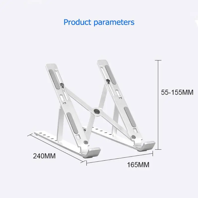 2019 Laptop Stand Folding Portable Adjustable Laptop Office Lapdesk.Ergonomic Notebook Stand Heighten Holder Support 10-15 Inch (6)