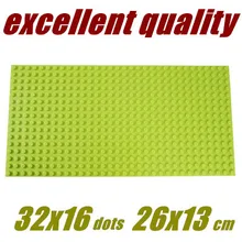 3pcs lot Wange Medium particles Blocks Baseplates 32 16 particles Base plate with size26 13cm Toys