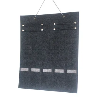 

Storage Bag Double Sided Hanging Jewelry Glasses Organizer Multi-Functional Compartment Gray/Beige Storage bag 2019 July8