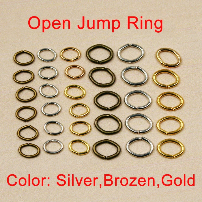 

HOT! 450pcs-4x5mm/200pcs-6x7mm Silver/Bronze/Gold Plated Loose Open Jump Rings&Split Rings for DIY Jewelry Making Connector