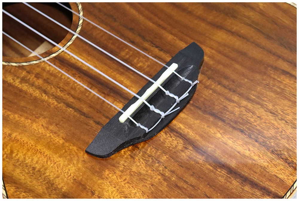Укулеле 27 дюймов Твердые Acacia мини Electri Tenor акустические гитары 4 струны Ukelele музыка установить пикап путешествия гитара Музыка