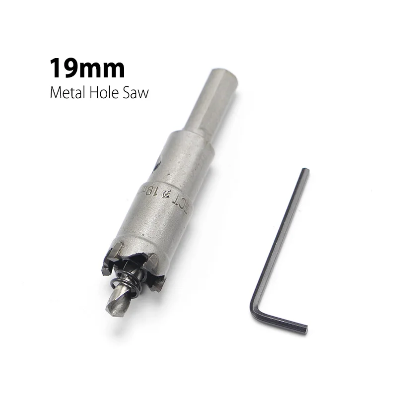 19mm 0.75" Core Drill Bit Metal Hole Saw Drill Bit for Steel Metal
