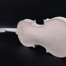 Незавершенная скрипка 4/4 полноразмерная белая скрипка цельный пламенный клен древесина хвойного дерева, ели Скрипка ручной работы комплект#3138
