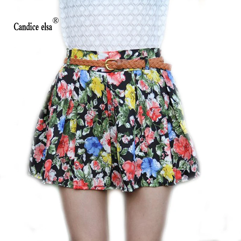 

summer women's short skirt chiffon high waist puff half-length skirt pants plus size