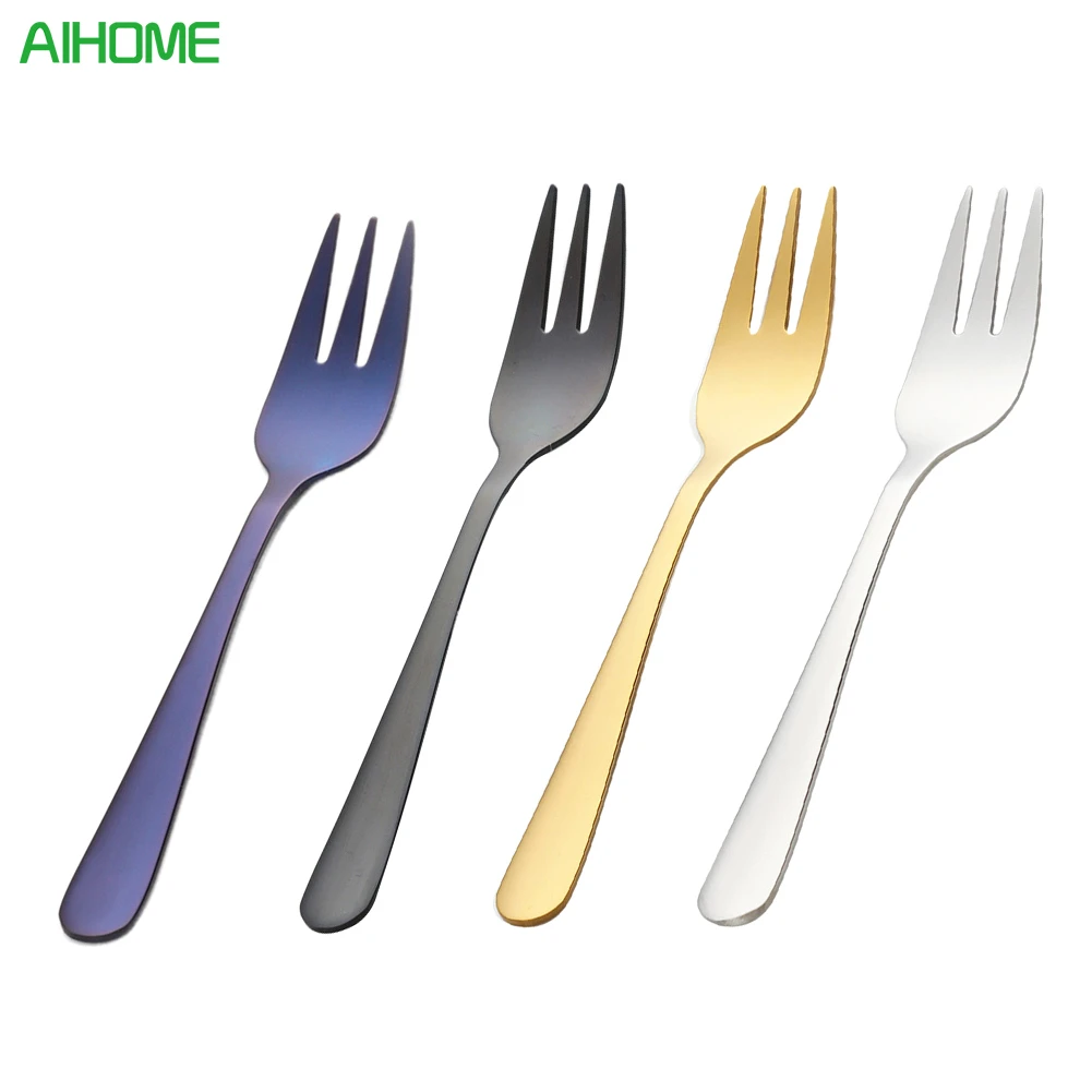 Stainless Steel Food Fruit Forks Western Style Food Muti functional