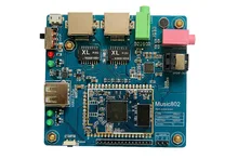 Free shipping! Music802_WIFI speaker module/ OpenWRT/1WAN+4LAN10/100Mbps, USB, transparent serial port, SPI, UART, I2S, GPIOs