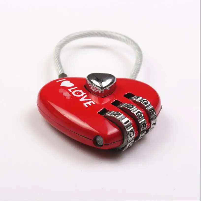 

Toolbox storage box metal mini password lock gym locker heart small padlock gift