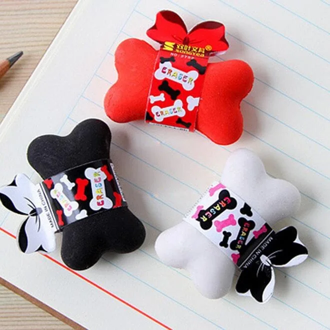 1 шт./лот Kawaii кость дизайн Ластики забавные студентов подарок детям головоломки игрушки офис школьные принадлежности канцелярские