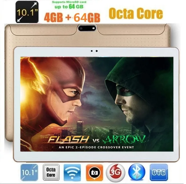 

10 inch Octa core Tablet PC Android 7.0 Tablets 1280*800 4GB RAM 64GB ROM Dual SIM 5.0MP IPS GPS 3G phone pad 10.1