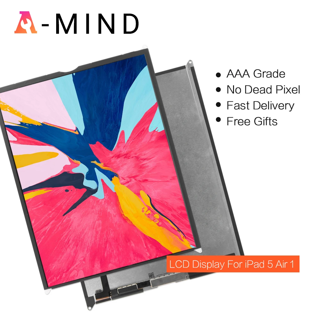 

High Quality Tested LCD For iPad 5 iPad Air A1474 A1475 A1476 LCD display screen Replacement + tools